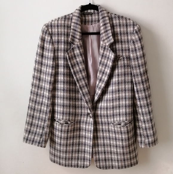 Vintage Houndstooth Blazer - Picture 4 of 12